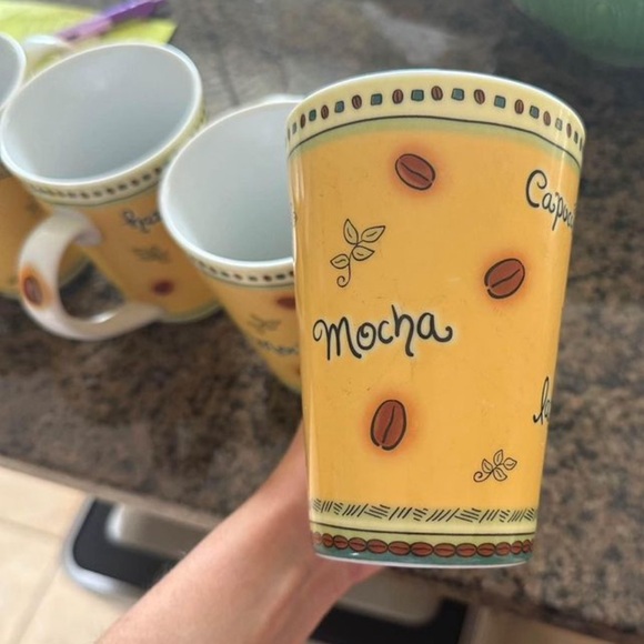 Set of 4 Coffee Mugs - Picture 3 of 6